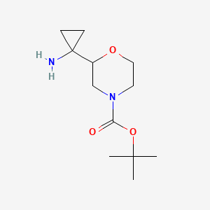 tert-butyl 2-(1-aminocyclopropyl)morpholine-4-carboxylate