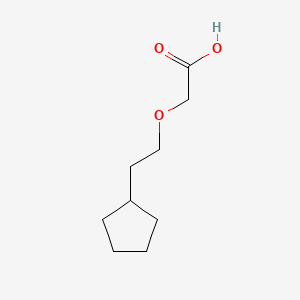 molecular formula C9H16O3 B6605225 2-(2-cyclopentylethoxy)acetic acid CAS No. 1690947-31-9