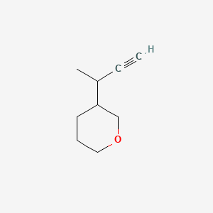 molecular formula C9H14O B6605233 3-(but-3-yn-2-yl)oxane CAS No. 2228178-50-3
