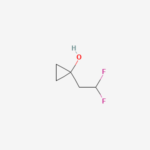molecular formula C5H8F2O B6605237 1-(2,2-difluoroethyl)cyclopropan-1-ol CAS No. 2228833-14-3