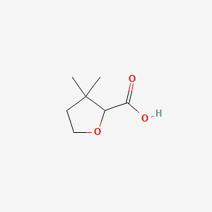 molecular formula C7H12O3 B6605258 3,3-dimethyloxolane-2-carboxylic acid CAS No. 2168714-58-5