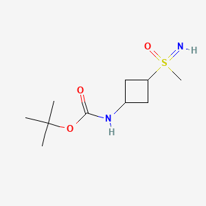 tert-butyl N-{3-[imino(methyl)oxo-lambda6-sulfanyl]cyclobutyl}carbamate