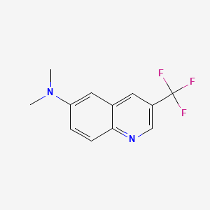 molecular formula C12H11F3N2 B6605303 N,N-二甲基-3-(三氟甲基)喹啉-6-胺 CAS No. 2751614-99-8