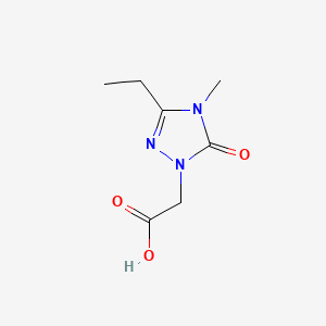 molecular formula C7H11N3O3 B6605308 2-(3-ethyl-4-methyl-5-oxo-4,5-dihydro-1H-1,2,4-triazol-1-yl)acetic acid CAS No. 2751703-72-5