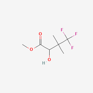 molecular formula C7H11F3O3 B6605327 methyl 4,4,4-trifluoro-2-hydroxy-3,3-dimethylbutanoate CAS No. 2228455-15-8