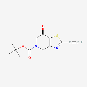 tert-butyl 2-ethynyl-7-oxo-4H,5H,6H,7H-[1,3]thiazolo[4,5-c]pyridine-5-carboxylate