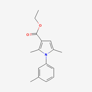 molecular formula C16H19NO2 B6605342 ethyl 2,5-dimethyl-1-(3-methylphenyl)-1H-pyrrole-3-carboxylate CAS No. 2408958-40-5
