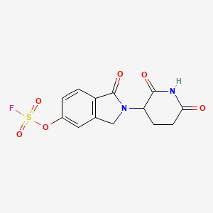 2-(2,6-dioxopiperidin-3-yl)-1-oxo-2,3-dihydro-1H-isoindol-5-yl sulfurofluoridate