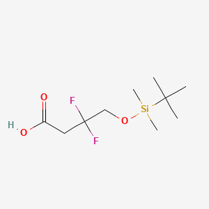molecular formula C10H20F2O3Si B6605372 4-[(tert-butyldimethylsilyl)oxy]-3,3-difluorobutanoic acid CAS No. 2803834-73-1