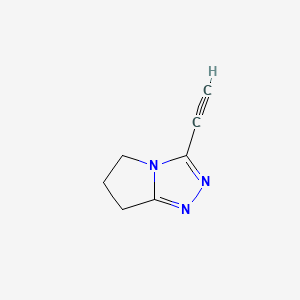molecular formula C7H7N3 B6605383 3-ethynyl-5H,6H,7H-pyrrolo[2,1-c][1,2,4]triazole CAS No. 2803859-64-3
