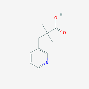 molecular formula C10H13NO2 B066054 2,2-Dimethyl-3-(pyridin-3-yl)propanoic acid CAS No. 162648-14-8