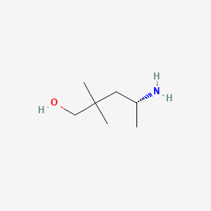 molecular formula C7H17NO B6605402 (4R)-4-amino-2,2-dimethylpentan-1-ol CAS No. 2227682-84-8