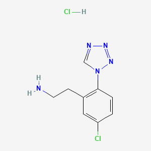 molecular formula C9H11Cl2N5 B6605411 2-[5-chloro-2-(1H-1,2,3,4-tetrazol-1-yl)phenyl]ethan-1-amine hydrochloride CAS No. 1094107-27-3