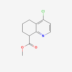 molecular formula C11H12ClNO2 B6605413 methyl 4-chloro-5,6,7,8-tetrahydroquinoline-8-carboxylate CAS No. 2743442-65-9