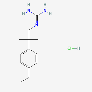 molecular formula C13H22ClN3 B6605453 N-[2-(4-ethylphenyl)-2-methylpropyl]guanidine hydrochloride CAS No. 2408962-25-2