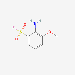 molecular formula C7H8FNO3S B6605467 2-amino-3-methoxybenzene-1-sulfonyl fluoride CAS No. 2803860-47-9