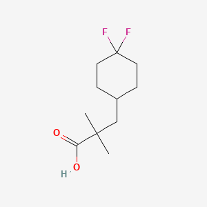 molecular formula C11H18F2O2 B6605487 3-(4,4-difluorocyclohexyl)-2,2-dimethylpropanoic acid CAS No. 2229346-08-9
