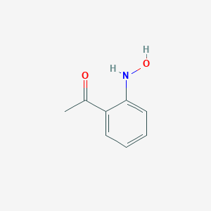 molecular formula C8H9NO2 B066055 1-[2-(Hydroxyamino)phenyl]ethanone CAS No. 172756-97-7