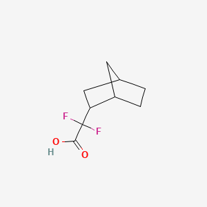 molecular formula C9H12F2O2 B6605571 2-{bicyclo[2.2.1]heptan-2-yl}-2,2-difluoroacetic acid CAS No. 2228531-27-7