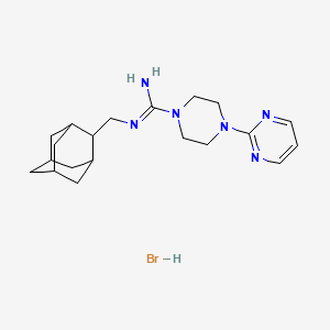 molecular formula C20H31BrN6 B6605604 N'-[(adamantan-2-yl)methyl]-4-(pyrimidin-2-yl)piperazine-1-carboximidamide hydrobromide CAS No. 2248418-28-0