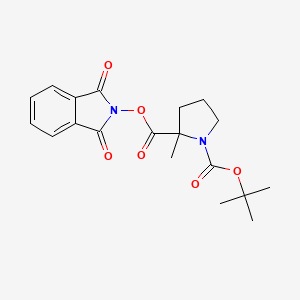 molecular formula C19H22N2O6 B6605627 1-tert-butyl 2-(1,3-dioxo-2,3-dihydro-1H-isoindol-2-yl) 2-methylpyrrolidine-1,2-dicarboxylate CAS No. 2248275-42-3
