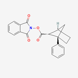 molecular formula C21H17NO4 B6605649 rac-1,3-dioxo-2,3-dihydro-1H-isoindol-2-yl (1R,4R,5R)-1-phenylbicyclo[2.1.1]hexane-5-carboxylate CAS No. 2248385-55-7