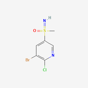 molecular formula C6H6BrClN2OS B6605658 (5-bromo-6-chloropyridin-3-yl)(imino)methyl-lambda6-sulfanone CAS No. 2803846-61-7