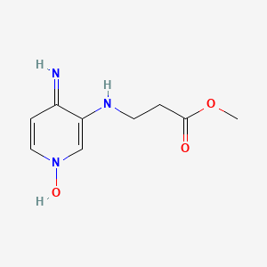 molecular formula C9H13N3O3 B6605677 4-amino-3-[(3-methoxy-3-oxopropyl)amino]pyridin-1-ium-1-olate CAS No. 2243508-04-3