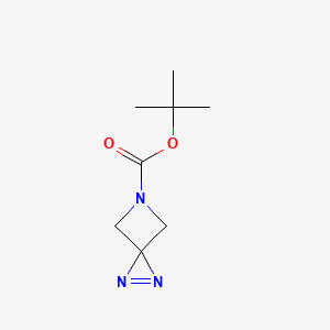 molecular formula C8H13N3O2 B6605714 叔丁基1,2,5-三氮杂螺[2.3]己-1-烯-5-羧酸酯 CAS No. 2287273-52-1