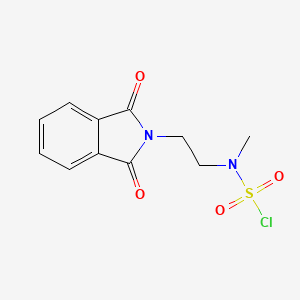 molecular formula C11H11ClN2O4S B6605727 N-[2-(1,3-dioxo-2,3-dihydro-1H-isoindol-2-yl)ethyl]-N-methylsulfamoyl chloride CAS No. 2287318-16-3