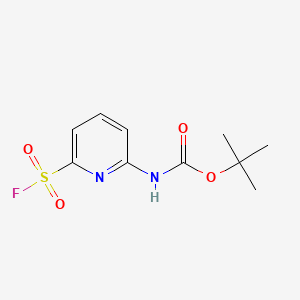 molecular formula C10H13FN2O4S B6605735 tert-butyl N-[6-(fluorosulfonyl)pyridin-2-yl]carbamate CAS No. 2300781-79-5