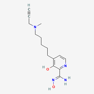 molecular formula C15H22N4O2 B6605752 N',3-dihydroxy-4-{5-[methyl(prop-2-yn-1-yl)amino]pentyl}pyridine-2-carboximidamide CAS No. 2758013-12-4