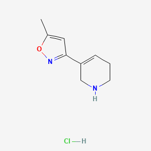 molecular formula C9H13ClN2O B6605856 5-(5-methyl-1,2-oxazol-3-yl)-1,2,3,6-tetrahydropyridine hydrochloride CAS No. 120241-67-0
