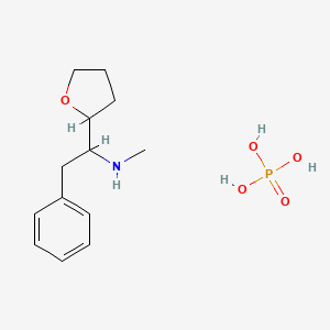 methyl[1-(oxolan-2-yl)-2-phenylethyl]amine, phosphoric acid