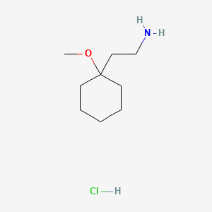 2-(1-methoxycyclohexyl)ethan-1-amine hydrochloride