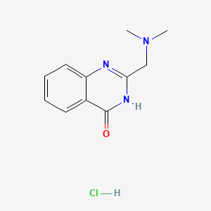molecular formula C11H14ClN3O B6605913 2-[(dimethylamino)methyl]-3,4-dihydroquinazolin-4-one hydrochloride CAS No. 2361645-71-6