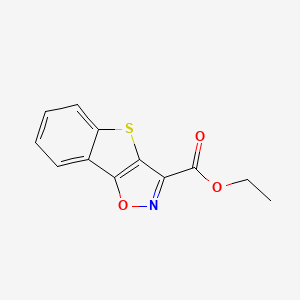 ethyl 3-oxa-7-thia-4-azatricyclo[6.4.0.0,2,6]dodeca-1(12),2(6),4,8,10-pentaene-5-carboxylate