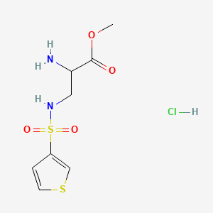molecular formula C8H13ClN2O4S2 B6605941 methyl 2-amino-3-(thiophene-3-sulfonamido)propanoate hydrochloride CAS No. 2344679-44-1