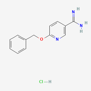6-(benzyloxy)pyridine-3-carboximidamide hydrochloride
