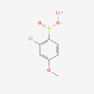 molecular formula C7H6ClLiO3S B6605968 lithium(1+) ion 2-chloro-4-methoxybenzene-1-sulfinate CAS No. 2344685-58-9