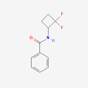molecular formula C11H11F2NO B6605974 N-(2,2-二氟环丁基)苯甲酰胺 CAS No. 2305254-78-6