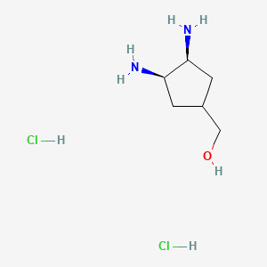 molecular formula C6H16Cl2N2O B6605981 [(1S,3R,4S)-3,4-diaminocyclopentyl]methanol dihydrochloride CAS No. 2343964-36-1