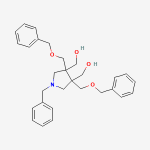 {1-benzyl-3,4-bis[(benzyloxy)methyl]-4-(hydroxymethyl)pyrrolidin-3-yl}methanol