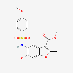 methyl 6-methoxy-5-(4-methoxybenzenesulfonamido)-2-methyl-1-benzofuran-3-carboxylate