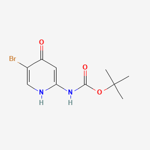 molecular formula C10H13BrN2O3 B6606021 tert-butyl N-(5-bromo-4-hydroxypyridin-2-yl)carbamate CAS No. 2413898-13-0