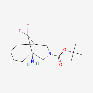 tert-butyl 1-amino-10,10-difluoro-8-azabicyclo[4.3.1]decane-8-carboxylate