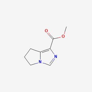 molecular formula C8H10N2O2 B6606070 methyl 5H,6H,7H-pyrrolo[1,2-c]imidazole-1-carboxylate CAS No. 2110748-16-6