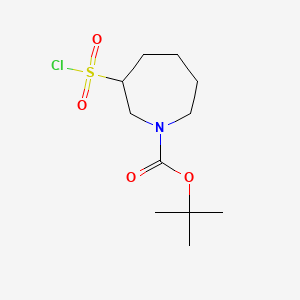 molecular formula C11H20ClNO4S B6606075 tert-butyl 3-(chlorosulfonyl)azepane-1-carboxylate CAS No. 2825005-46-5