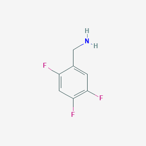 molecular formula C7H6F3N B066061 2,4,5-Trifluorobenzylamine CAS No. 168644-93-7
