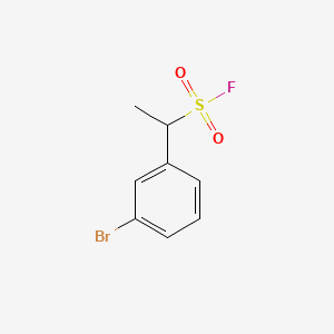 molecular formula C8H8BrFO2S B6606119 1-(3-bromophenyl)ethane-1-sulfonylfluoride CAS No. 2171961-53-6